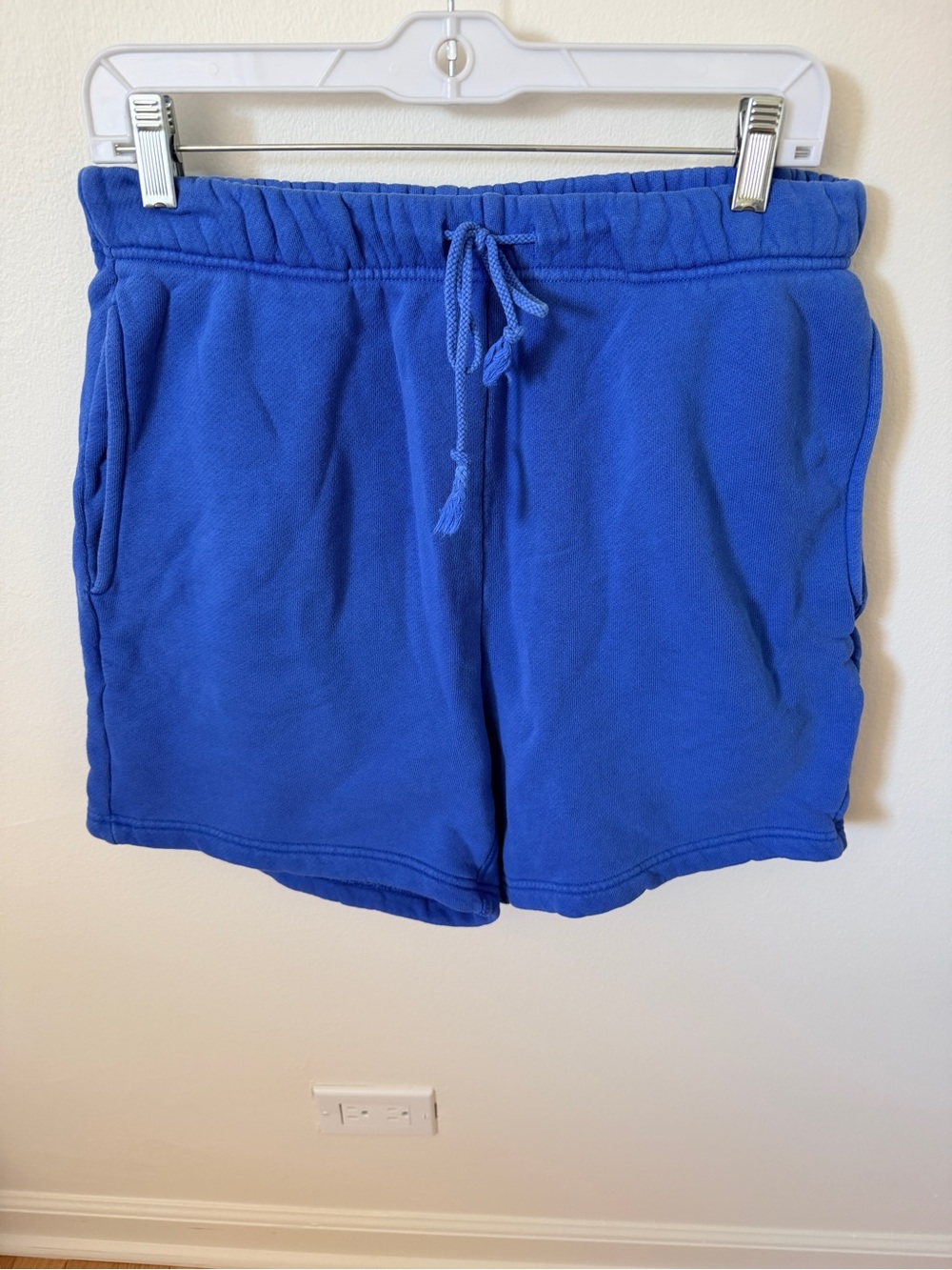 Elwood Sweat Shorts Cobalt Blue Drawstring Lounge Shorts Size L